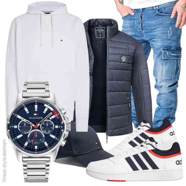 Top herren-Outfit im Finest-Trend-Style für ein selbstbewusstes Modegefühl mit tollen Produkten von ,Tommy Hilfiger,Amaci&Sons,Tommy Hilfiger,Tommy Hilfiger,adidas