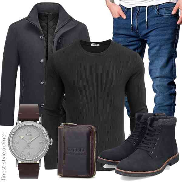 Top herren-Outfit im Finest-Trend-Style für ein selbstbewusstes Modegefühl mit tollen Produkten von MODFUL,COOFANDY,Amaci&Sons,Timex,ekavale,Rieker