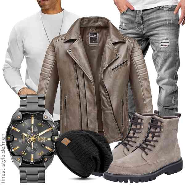 Top herren-Outfit im Finest-Trend-Style für ein selbstbewusstes Modegefühl mit tollen Produkten von Amaci&Sons,COOFANDY,Amaci&Sons,Diesel,Stynice,Rieker