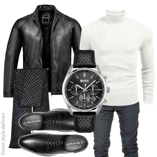 Top herren-Outfit im Finest-Trend-Style für ein selbstbewusstes Modegefühl mit tollen Produkten von ,COOFANDY,Amaci&Sons,BOSS,Fiocoey,Bruno Marc