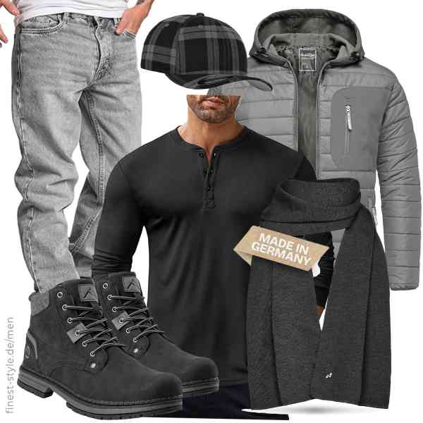 Top herren-Outfit im Finest-Trend-Style für ein selbstbewusstes Modegefühl mit tollen Produkten von Amaci&Sons,COOFANDY,Amaci&Sons,Flexfit,NYTTED,CC-Los