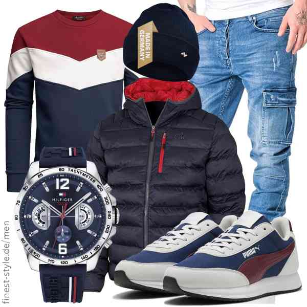 Top herren-Outfit im Finest-Trend-Style für ein selbstbewusstes Modegefühl mit tollen Produkten von ,Amaci&Sons,Amaci&Sons,Tommy Hilfiger,NYTTED,PUMA