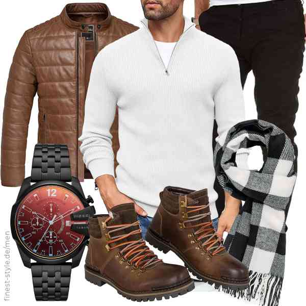 Top herren-Outfit im Finest-Trend-Style für ein selbstbewusstes Modegefühl mit tollen Produkten von ,COOFANDY,Amaci&Sons,DIESEL,ADAMANT,Nebulus