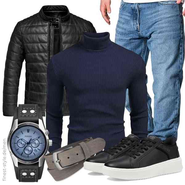 Top herren-Outfit im Finest-Trend-Style für ein selbstbewusstes Modegefühl mit tollen Produkten von ,COOFANDY,Amaci&Sons,Fossil,Frentree,Skechers