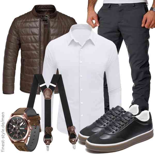 Top herren-Outfit im Finest-Trend-Style für ein selbstbewusstes Modegefühl mit tollen Produkten von ,COOFANDY,Amaci&Sons,HUGO,Kohentact,Bruno Marc