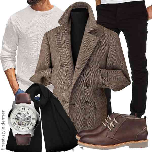 Top herren-Outfit im Finest-Trend-Style für ein selbstbewusstes Modegefühl mit tollen Produkten von RAJEGAR,COOFANDY,Amaci&Sons,Fossil,Lona Scott,LLOYD