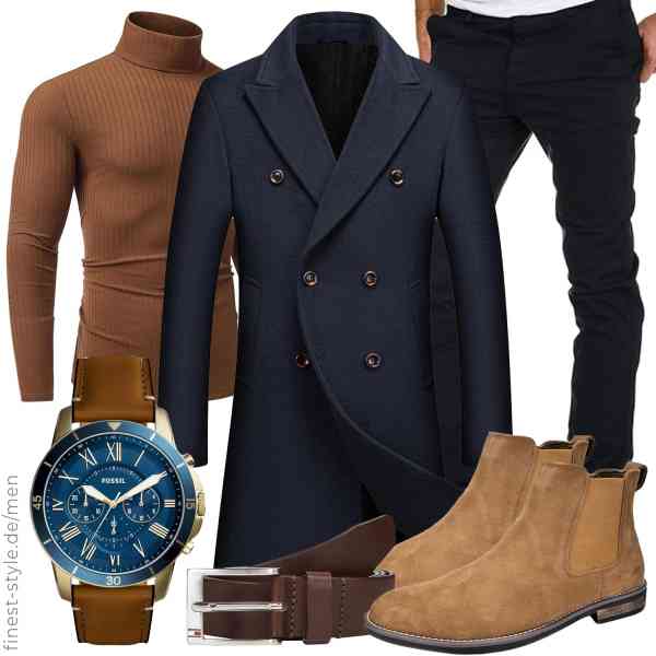Top herren-Outfit im Finest-Trend-Style für ein selbstbewusstes Modegefühl mit tollen Produkten von Allthemen,COOFANDY,Amaci&Sons,Fossil,Tommy Hilfiger,Bruno Marc