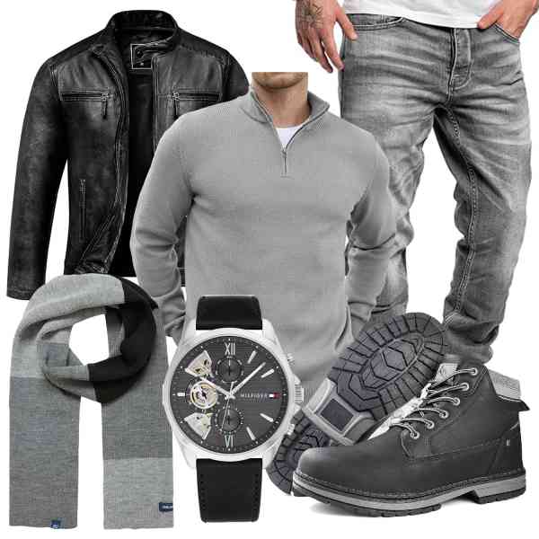 Top herren-Outfit im Finest-Trend-Style für ein selbstbewusstes Modegefühl mit tollen Produkten von Amaci&Sons,COOFANDY,Amaci&Sons,Tommy Hilfiger,b BLEND,CC-Los