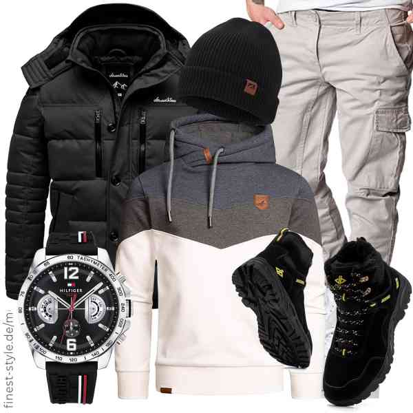 Top herren-Outfit im Finest-Trend-Style für ein selbstbewusstes Modegefühl mit tollen Produkten von Amaci&Sons,Amaci&Sons,Amaci&Sons,Tommy Hilfiger,BARFULKER,JACKSHIBO