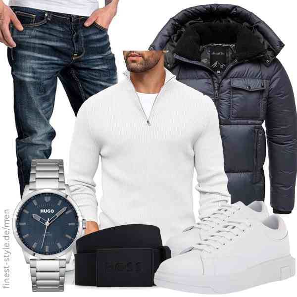 Top herren-Outfit im Finest-Trend-Style für ein selbstbewusstes Modegefühl mit tollen Produkten von Amaci&Sons,COOFANDY,Amaci&Sons,HUGO,HUGO BOSS,Armani Exchange