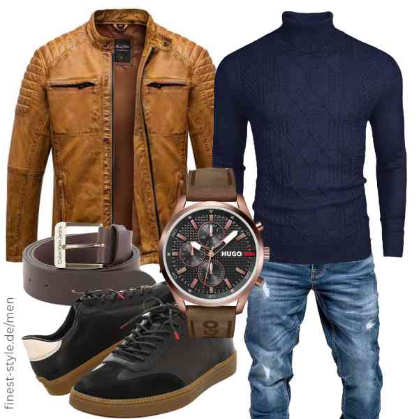 Top herren-Outfit im Finest-Trend-Style für ein selbstbewusstes Modegefühl mit tollen Produkten von Amaci&Sons,COOFANDY,Amaci&Sons,HUGO,Calvin Klein,Think!