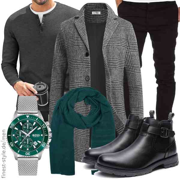 Top herren-Outfit im Finest-Trend-Style für ein selbstbewusstes Modegefühl mit tollen Produkten von COOFANDY,COOFANDY,Amaci&Sons,BOSS,styleBREAKER,Bruno Marc