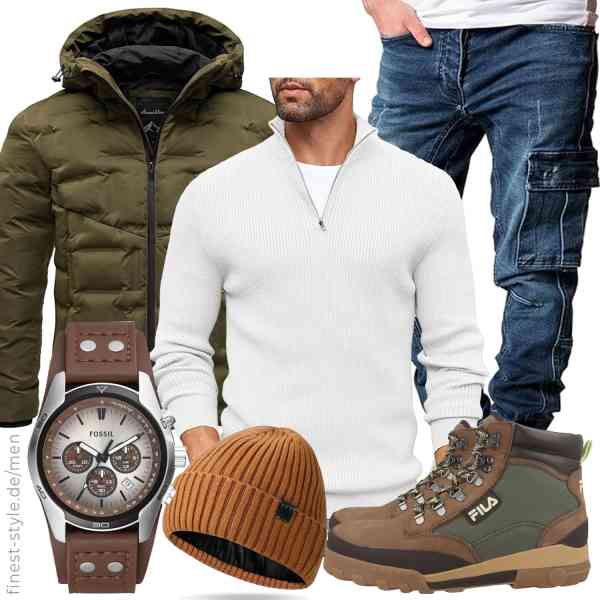 Top herren-Outfit im Finest-Trend-Style für ein selbstbewusstes Modegefühl mit tollen Produkten von Amaci&Sons,COOFANDY,Amaci&Sons,Fossil,YANIKY,FILA