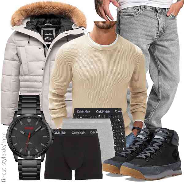 Top herren-Outfit im Finest-Trend-Style für ein selbstbewusstes Modegefühl mit tollen Produkten von Amaci&Sons,COOFANDY,Amaci&Sons,HUGO,Calvin Klein,The North Face