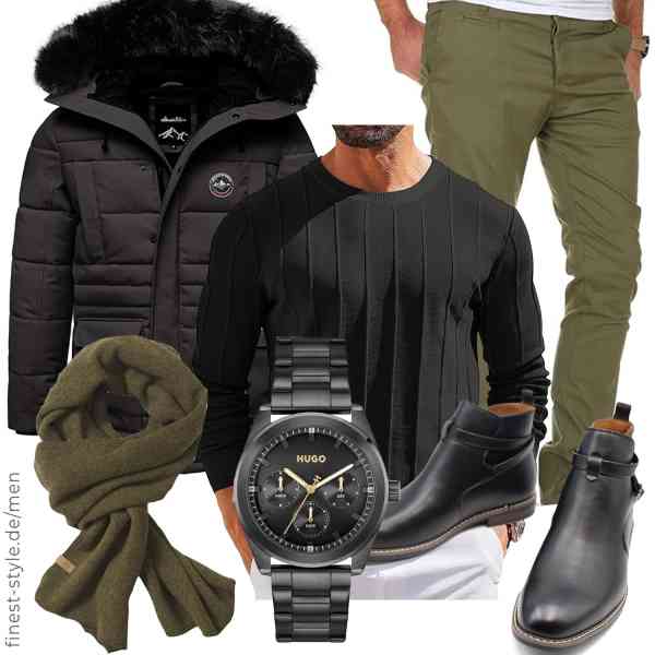 Top herren-Outfit im Finest-Trend-Style für ein selbstbewusstes Modegefühl mit tollen Produkten von ,COOFANDY,Amaci&Sons,Fjällräven,HUGO,Finishing & Sewing