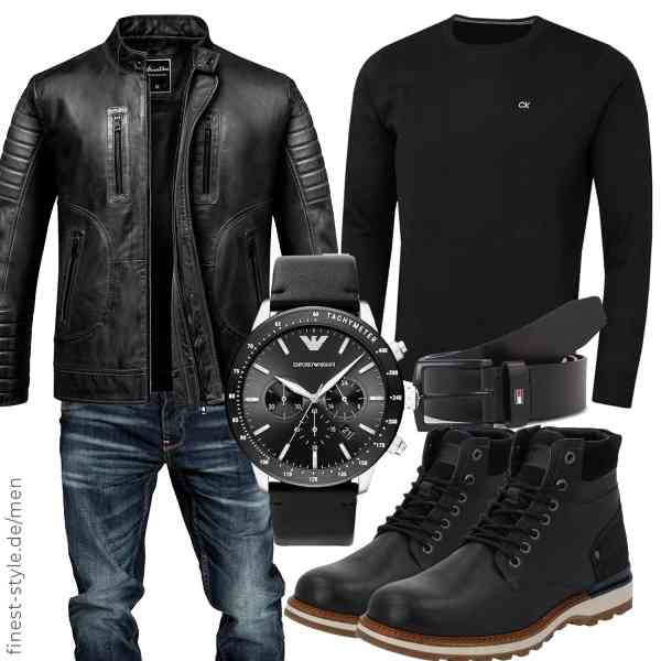 Top herren-Outfit im Finest-Trend-Style für ein selbstbewusstes Modegefühl mit tollen Produkten von ,Calvin Klein,Amaci&Sons,Emporio Armani,Tommy Hilfiger,Palado