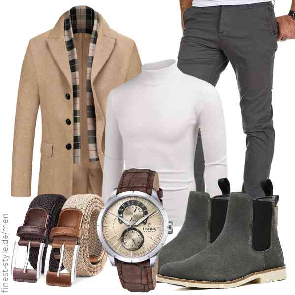 Top herren-Outfit im Finest-Trend-Style für ein selbstbewusstes Modegefühl mit tollen Produkten von ,COOFANDY,Amaci&Sons,Festina,BULLIANT,SL-Saint