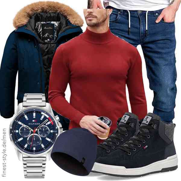 Top herren-Outfit im Finest-Trend-Style für ein selbstbewusstes Modegefühl mit tollen Produkten von Amaci&Sons,COOFANDY,Amaci&Sons,Tommy Hilfiger,AOPREL,Rieker