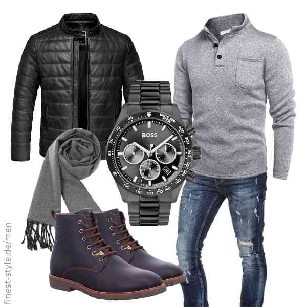 Top herren-Outfit im Finest-Trend-Style für ein selbstbewusstes Modegefühl mit tollen Produkten von Amaci&Sons,COOFANDY,Amaci&Sons,BOSS,sy soul young,Panama Jack