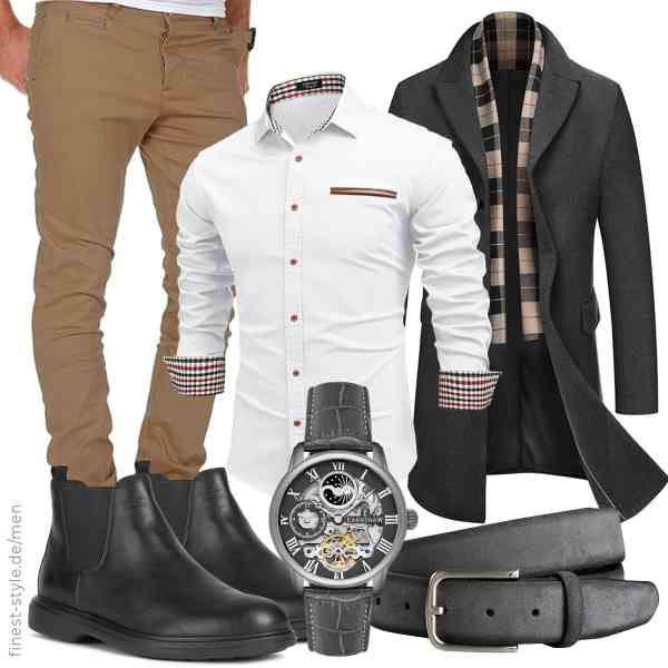 Top herren-Outfit im Finest-Trend-Style für ein selbstbewusstes Modegefühl mit tollen Produkten von COOFANDY,COOFANDY,Amaci&Sons,Thomas Earnshaw,Fenix Fashion,Geox