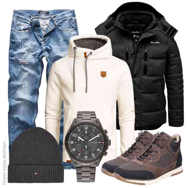 Top herren-Outfit im Finest-Trend-Style für ein selbstbewusstes Modegefühl mit tollen Produkten von Amaci&Sons,Amaci&Sons,REPUBLIX,Tommy Hilfiger,Tommy Hilfiger,Rieker