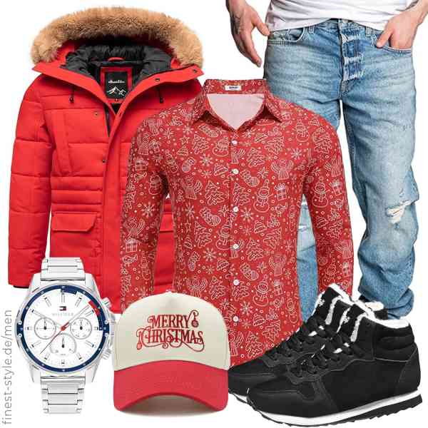 Top herren-Outfit im Finest-Trend-Style für ein selbstbewusstes Modegefühl mit tollen Produkten von Amaci&Sons,COOFANDY,Amaci&Sons,Sunlark,Tommy Hilfiger,QIXUJAK