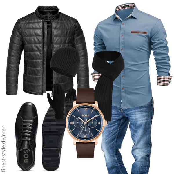 Top herren-Outfit im Finest-Trend-Style für ein selbstbewusstes Modegefühl mit tollen Produkten von ,COOFANDY,Amaci&Sons,BOSS,Jarseila,BOSS