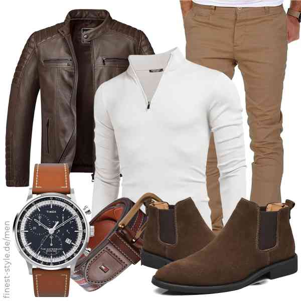 Top herren-Outfit im Finest-Trend-Style für ein selbstbewusstes Modegefühl mit tollen Produkten von Amaci&Sons,COOFANDY,Amaci&Sons,Timex,Tommy Hilfiger,BXCZEDW