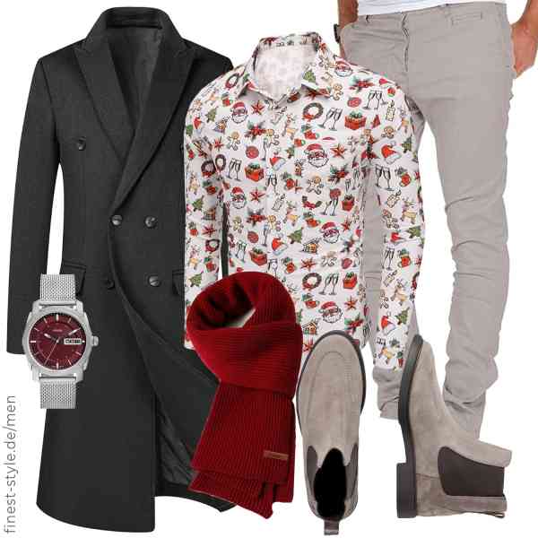 Top herren-Outfit im Finest-Trend-Style für ein selbstbewusstes Modegefühl mit tollen Produkten von Allthemen,COOFANDY,Amaci&Sons,Fossil,Flysluo,Joop!