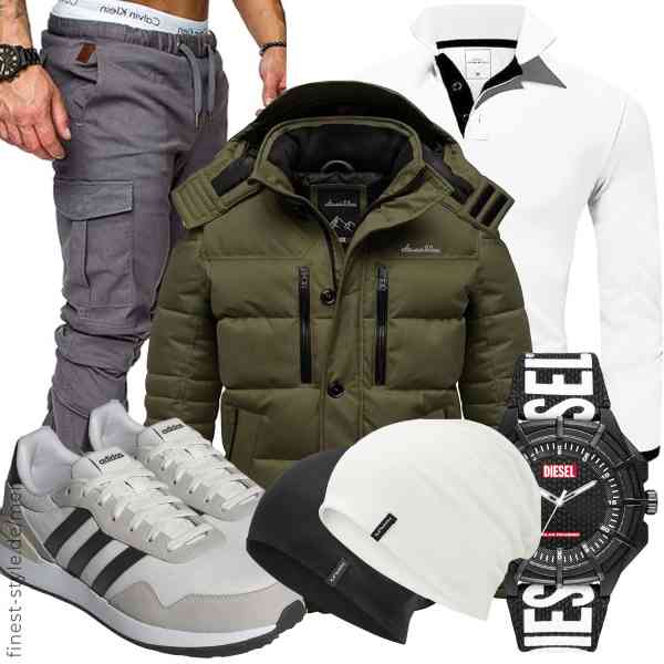 Top herren-Outfit im Finest-Trend-Style für ein selbstbewusstes Modegefühl mit tollen Produkten von Amaci&Sons,Amaci&Sons,Amaci&Sons,Diesel,HAMUNI,adidas