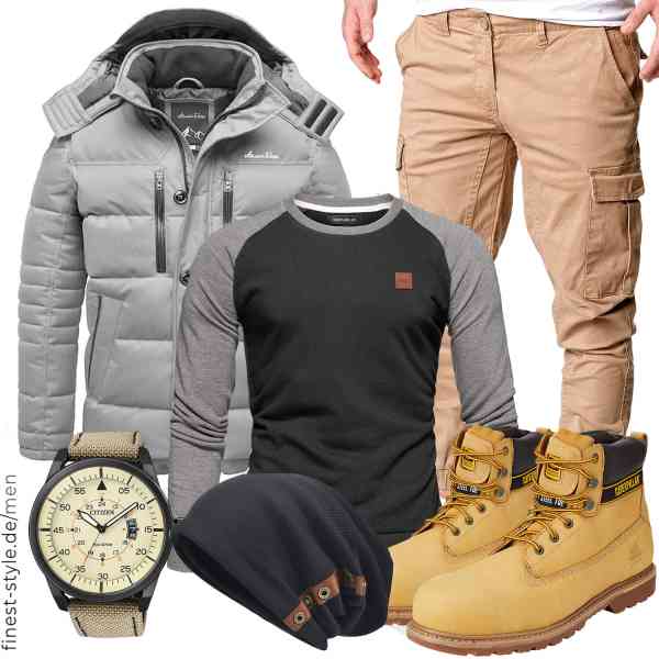 Top herren-Outfit im Finest-Trend-Style für ein selbstbewusstes Modegefühl mit tollen Produkten von Amaci&Sons,REPUBLIX,Amaci&Sons,Citizen,VECRY,CAT