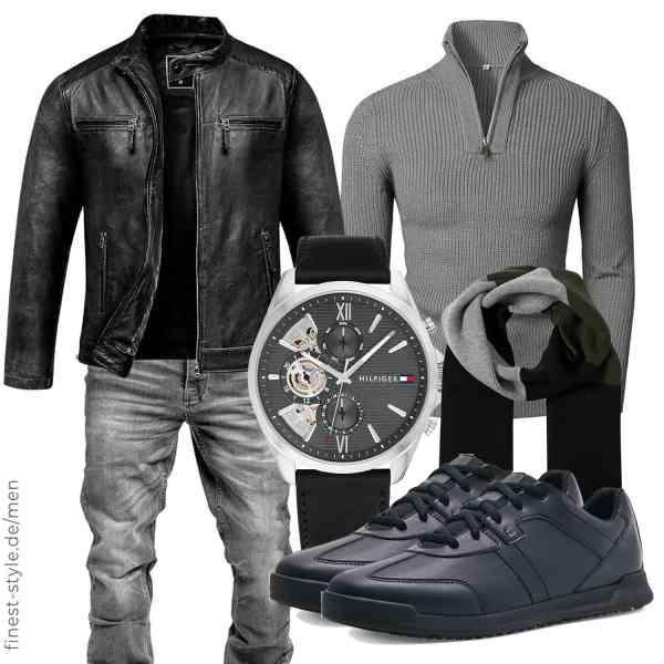 Top herren-Outfit im Finest-Trend-Style für ein selbstbewusstes Modegefühl mit tollen Produkten von Amaci&Sons,COOFANDY,Amaci&Sons,Tommy Hilfiger,b BLEND,Shoes for Crews