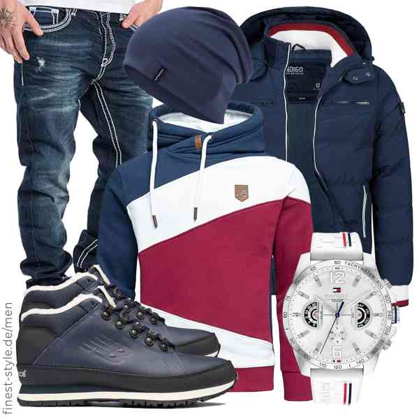 Top herren-Outfit im Finest-Trend-Style für ein selbstbewusstes Modegefühl mit tollen Produkten von ,Amaci&Sons,Amaci&Sons,Tommy Hilfiger,HAMUNI,New Balance