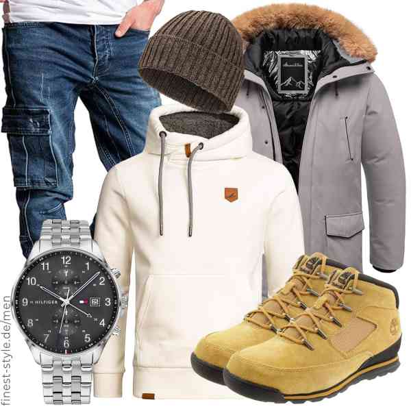 Top herren-Outfit im Finest-Trend-Style für ein selbstbewusstes Modegefühl mit tollen Produkten von Amaci&Sons,Amaci&Sons,Amaci&Sons,Tommy Hilfiger,HANSA-FARM,Timberland