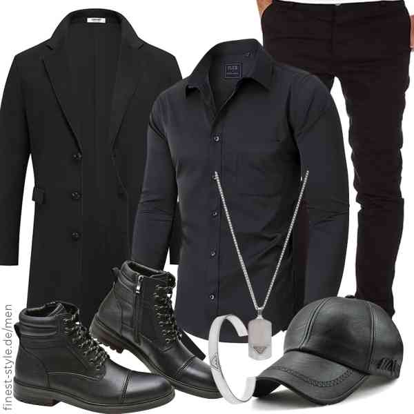 Top herren-Outfit im Finest-Trend-Style für ein selbstbewusstes Modegefühl mit tollen Produkten von COOFANDY,siliteelon,Amaci&Sons,Emporio Armani,Ueither,Jamron