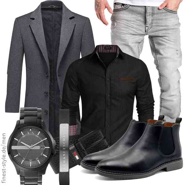 Top herren-Outfit im Finest-Trend-Style für ein selbstbewusstes Modegefühl mit tollen Produkten von MODFUL,COOFANDY,Amaci&Sons,Armani Exchange,Tommy Hilfiger,Finishing & Sewing