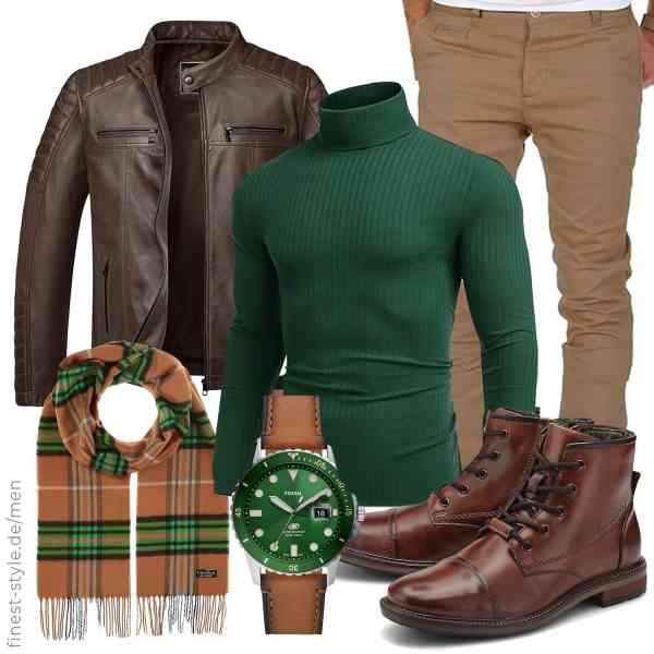 Top herren-Outfit im Finest-Trend-Style für ein selbstbewusstes Modegefühl mit tollen Produkten von ,COOFANDY,Amaci&Sons,Fossil,FRAAS,bugatti