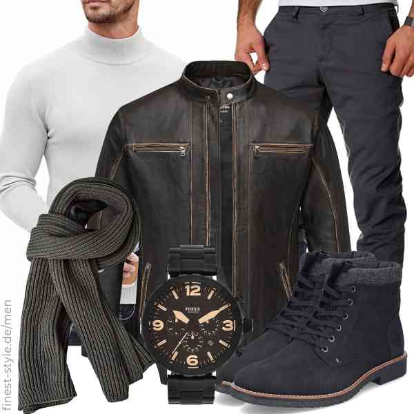 Top herren-Outfit im Finest-Trend-Style für ein selbstbewusstes Modegefühl mit tollen Produkten von ,COOFANDY,Amaci&Sons,Fossil,VICSPORT,Rieker