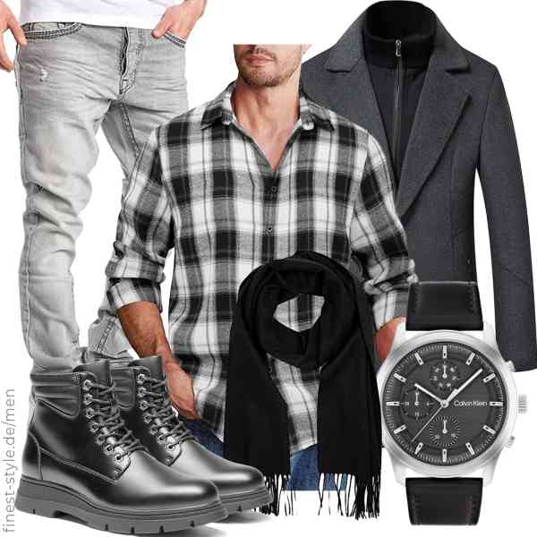 Top herren-Outfit im Finest-Trend-Style für ein selbstbewusstes Modegefühl mit tollen Produkten von Sliktaa,COOFANDY,Amaci&Sons,Calvin Klein,Bovari,Bruno Marc