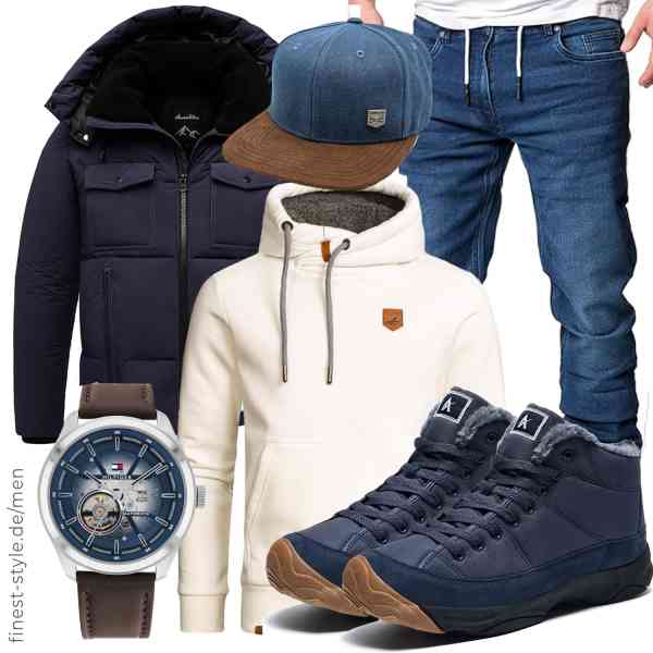 Top herren-Outfit im Finest-Trend-Style für ein selbstbewusstes Modegefühl mit tollen Produkten von Amaci&Sons,Amaci&Sons,Amaci&Sons,Tommy Hilfiger,Hand und Feuer,Azooken