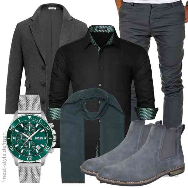 Top herren-Outfit im Finest-Trend-Style für ein selbstbewusstes Modegefühl mit tollen Produkten von COOFANDY,HISDERN,Amaci&Sons,BOSS,Pierrot,Bruno Marc