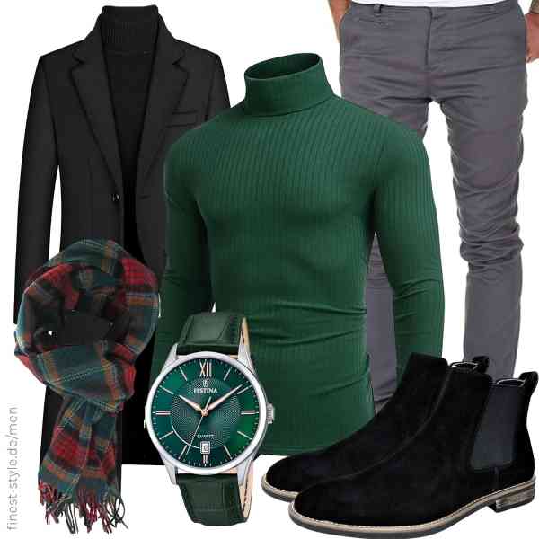 Top herren-Outfit im Finest-Trend-Style für ein selbstbewusstes Modegefühl mit tollen Produkten von ,COOFANDY,Amaci&Sons,Festina,Rotfuchs,Bruno Marc