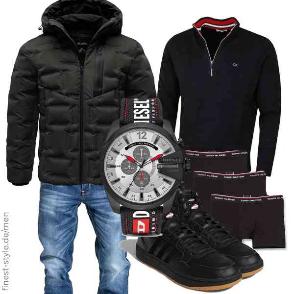 Top herren-Outfit im Finest-Trend-Style für ein selbstbewusstes Modegefühl mit tollen Produkten von Amaci&Sons,Calvin Klein,Amaci&Sons,Diesel,Tommy Hilfiger,adidas