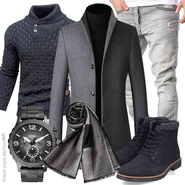 Top herren-Outfit im Finest-Trend-Style für ein selbstbewusstes Modegefühl mit tollen Produkten von YOUTHUP,HYPESTFIT,Amaci&Sons,Fossil,VICSPORT,Rieker