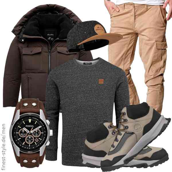 Top herren-Outfit im Finest-Trend-Style für ein selbstbewusstes Modegefühl mit tollen Produkten von Amaci&Sons,Amaci&Sons,REPUBLIX,Fossil,Jumping Bird,Timberland