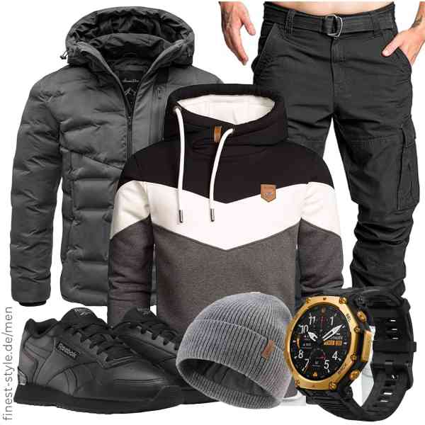 Top herren-Outfit im Finest-Trend-Style für ein selbstbewusstes Modegefühl mit tollen Produkten von Amaci&Sons,Amaci&Sons,Amaci&Sons,Amazfit,FURTALK,Reebok