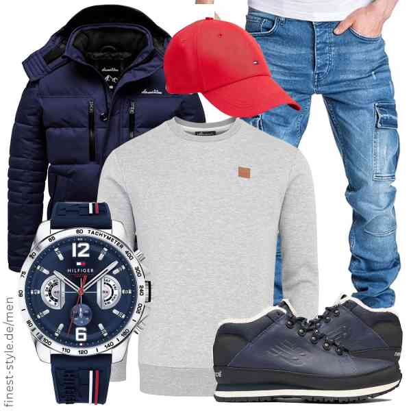 Top herren-Outfit im Finest-Trend-Style für ein selbstbewusstes Modegefühl mit tollen Produkten von ,Amaci&Sons,Amaci&Sons,Tommy Hilfiger,Tommy Hilfiger,New Balance