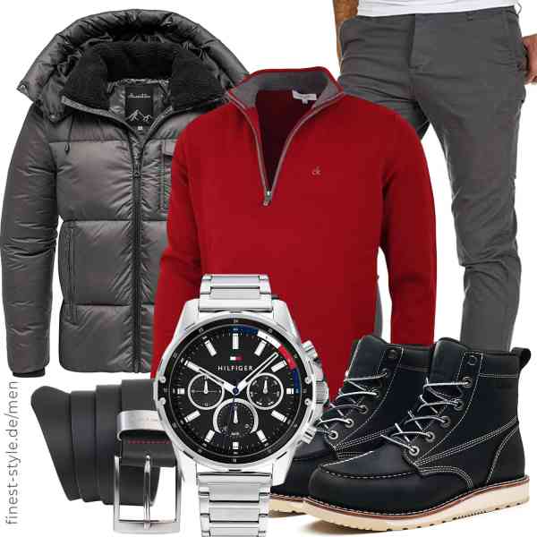 Top herren-Outfit im Finest-Trend-Style für ein selbstbewusstes Modegefühl mit tollen Produkten von Amaci&Sons,Calvin Klein,Amaci&Sons,Tommy Hilfiger,Pierre Cardin,SL-Saint