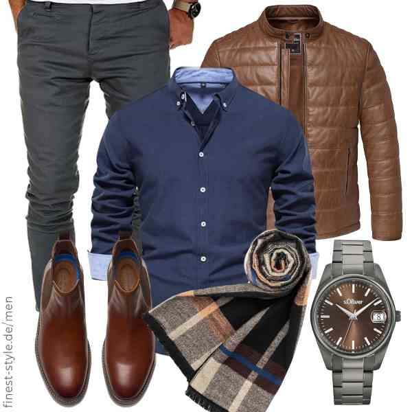 Top herren-Outfit im Finest-Trend-Style für ein selbstbewusstes Modegefühl mit tollen Produkten von ,fovdtaa,Amaci&Sons,s.Oliver,Kotashion,Clarks