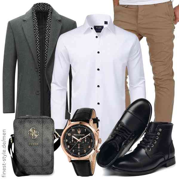 Top herren-Outfit im Finest-Trend-Style für ein selbstbewusstes Modegefühl mit tollen Produkten von YOUTHUP,J.VER,Amaci&Sons,Maserati,GUESS,SL-Saint